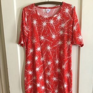 LuLaRoe Fireworks Julia Vintage Sz L